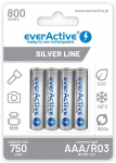 Rechargeable batteries everActive Ni-MH R03 AAA 800 mAh Silver Line