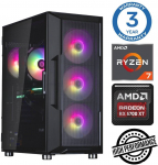 INTOP Ryzen 7 5700X 16GB 500SSD M.2 NVME+2TB RX6600 8GB no-OS