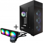 InWin ModFree Deluxe Big Tower Tempered Glass + InWin NR36 ARGB 360mm AiO Water Cooling