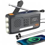 Extralink RADIO AWARYJNE BLUETOOTH SOLARNE Z KORBKA DYNAMO POWERBANK 4000MAH Z LATARKA SOS BT-4000 Portable Analog & dig