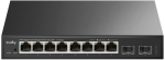 CUDY GS108ES2 8-Port Gigabit L2 Switch, 2 SFP, Black