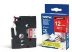 Brother | TZe-435 Laminated Tape | White on Red | TZe | 8 m | 1.2 cm