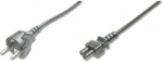 Digitus Power cord Schuko/IEC C5 M/F 0.75m
