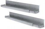 Mounting rails for network cabinets with a depth of 600 to 800mm, maximum load 100kg