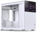 Jonsbo D31 White Micro-ATX Case with Tempered Glass and 8-inch Display