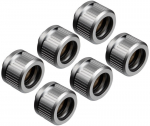 EK Water Blocks EK-Quantum Torque HDC 14 - 6er-Pack, Satin Titanium
