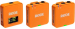 R&Oslash;DE Wireless GO (Gen 3) Orange Microphone