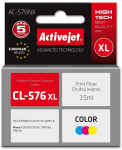 Activejet AC-576NX Canon printer ink, replacement Canon CL-576XL; Supreme; 15 ml; colour: blue, yellow, magenta