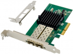 MicroConnect Network Card PCIe x4 I350-F2 Dual- 1GbE SFP
