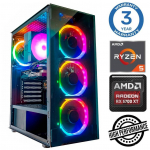 INTOP Ryzen 5 3600 16GB 500SSD M.2 NVME+2TB RX6600 8GB no-OS