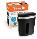 Peach PS600-10 paper shredder micro-cut 63 dB black/silver