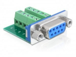 Adapter, Sub-D 9 pin female - Terminal block 10 pin