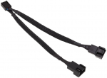 Phobya Y-cable 4Pin PWM 2x 4Pin PWM 10cm - black
