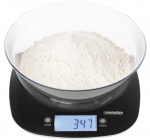 Adler Kitchen Scale with Bowl MS 3179b, 1g Graduation, LCD, Black