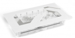 Alphacool Apex Distroplate Dark Base Pro 901, ARGB, white