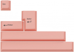 GMK Additional Kit ABS Double-Shot Keycaps ISO & ANSI pastel pink
