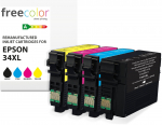 Freecolor Patrone Epson 34XL Multipack BKCMC 30ml3x11ml remanufactured