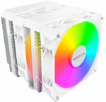 Montech NX600 ARGB CPU Cooler, Dual Tower, 2x 120 mm, White