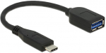 Delock Adapter USB Type-C zu USB-A Buchse 10cm Bis zu 10Gbps