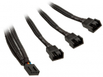 EK Water Blocks EK-Cable Y-Weiche f&uuml;r 3x 4-Pin-PWM-L&uuml;fter - 10 cm
