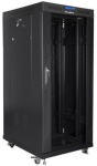 Lanberg 19 inch installation cabinet, standing, 27u 800x1000 black, lcd glass door (flat pack)