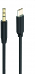 2GO Audiokabel AUXMP3 f&uuml;r USB Type-C - Stereo 100cm schwarz