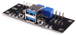 Alphacool ES Front I/O-Panel mit USB 3.0 und Kabelsatz f&uuml;r Servergeh&auml;use