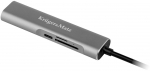 Adapter (HUB) USB typu C na HDMI/USB3.0/SD/MicroSD/C port