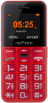 myPhone Halo Easy 4.32 cm (1.7") 70 g Grey, Red Entry-level phone
