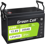 Greencell LiFePO4 battery 200Ah 12V/12.8V 2560Wh