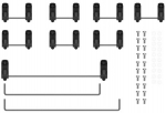 GMK QMX Keyboard Stabilizer Set - black
