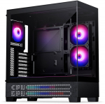 Phanteks XT View Matrix Mid-Tower E-ATX PC Case, Glass, Matrix LED, Black