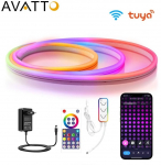 LED strip NEON FLEX set, RGB digital SPI, 3 meters, with Wi-Fi TUYA controller