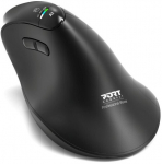 PORT CONNECT ERGO AUDITOR Wireless Mouse Black
