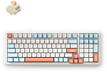 MCHOSE K99 V2 Gaming Keyboard USB, RF Wireless, BT, Orange/White