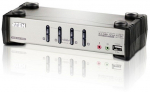 Aten 4-Port PS/2-USB VGA/Aud KVMP Switch W/OSD
