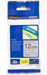 Brother TZEM931 12mm black on silver metallic label tape