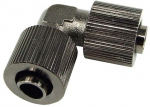 10/8mm L hose connector - compact - black nickel