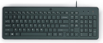 HP 150 Wired Keyboard, USB, Black, QWERTY, Mechanical