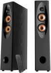 F&D T-60X PRO 2.0 Floorstanding Speakers, 120W RMS ( 60Wx2), 1'' Tweeter + 4'' Speakers x2 + 8'' Subwoofer for each chan