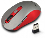 Esperanza EM131R 1600 DPI RF Wireless Optical Mouse, Gray, Ambidextrous