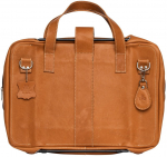 R-Go Viva 15.6" full grain leather ergonomic stand brown