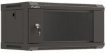 Lanberg 19" 4U Wall Mount Rack Cabinet 540x350 Black Glass Door (Flat Pack)