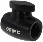 XSPC G1/4 Ball Valve - Brass, Matte Black