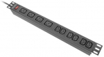 Lanberg Rack PDU 19 inch 1U 16A 2M 4X C19 6X IEC C13 C20 black