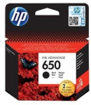 HP 650 Black Original Ink Advant. Cartr.