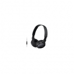 Sony MDR-ZX110AP Black On-ear Headset with Microphone 1.2m Cord