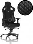 Noblechairs EPIC Real Leather Black Gaming Chair with 4D Armrests