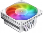 Jonsbo HX6200D 120mm White Low-Profile CPU Cooler with aRGB PWM Fan