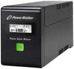 PowerWalker VI 600 SW, 660VA/360W, 162 - 290V AC, USB, 3x IEC, RJ-11, RJ-45, ViewPower